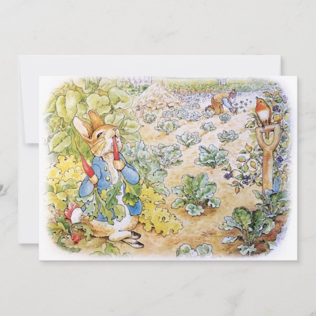 Invitation Pierre le lapin (Devant)