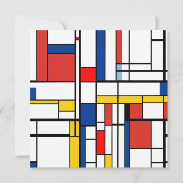 Invitation Piet Mondrian (Devant)