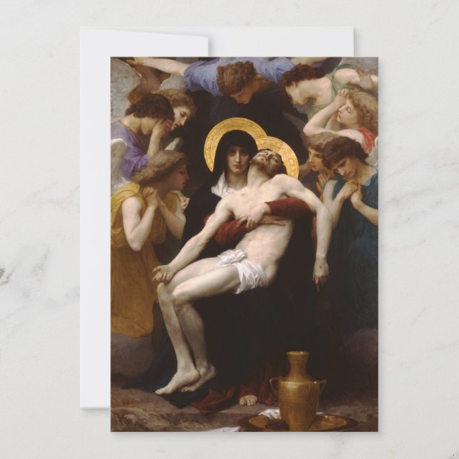 Invitation pieta Jésus Christ et Vierge Marie (Devant)