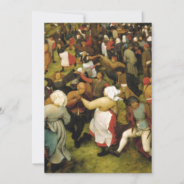 Invitation Pieter Bruegel l'Ancien - La Danse de noces (Devant)