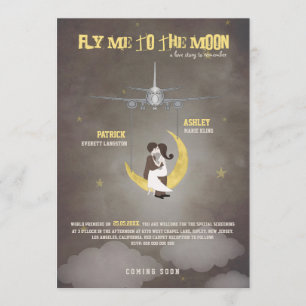 Invitation Pilotez-moi au mariage de la lune 2 - affiche de