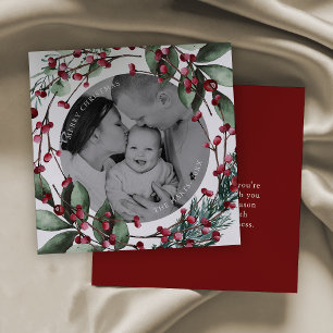 Invitation Pin et baies de courge de Noël de Bourgogne