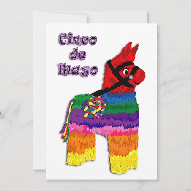 Invitation Pinata Cinco de Mayo (Devant)
