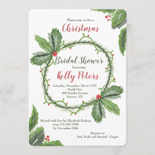 Invitation Pine et Berries