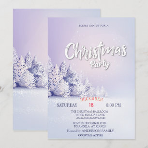 Invitation Pine Tree Forest