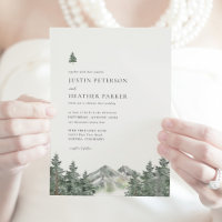Pine Tree Mountain Forest Mariage