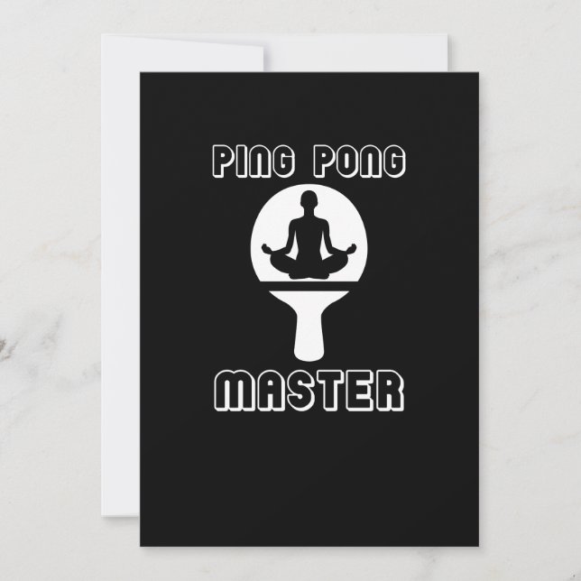 Invitation Ping Pong Master Grande Table Tennis (Devant)