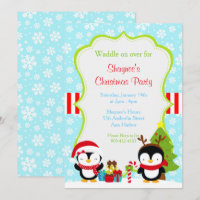 Pingouins mignons d'hiver