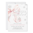 Pink Bow Winter Onederland Parties scintillant 1er