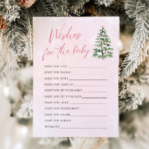 Invitation Pink Bows voeux de Noël pour le jeu de conseil pou