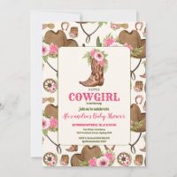 Pink Cowgirl Baby shower occidental