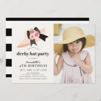 Pink Derby Casquette Rose 1er anniversaire fête Ph