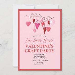 Invitation Pink Faisons la fête de la Saint-Valentin