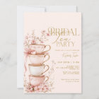 Pink Floral Mariée pour être Fête des mariées Tea 