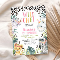 Pink Green Tribal Wild Un 1er anniversaire