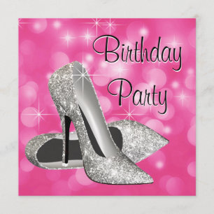 Invitation Pink High Heights N'importe quel nombre Anniversai