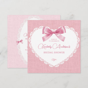 Invitation Pink pastel arc esthétique douche nuptiale