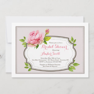 Invitation Pink Peony