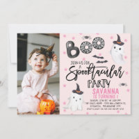 Pink Photo Ghost Spooktacular Halloween Anniversai
