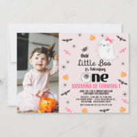 Pink Photo Our Little Boo Halloween 1er Anniversai