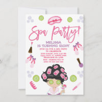 Pink Purple Spa Party Anniversaire