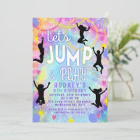 Pink Purple Tee Retro Jump and Play Anniversaire