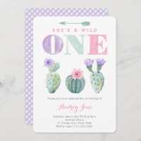 Pink Purple Wild ONE Girl Fête d'anniversaire