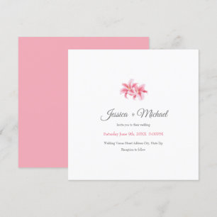 Invitation Pink Stargazer Lys
