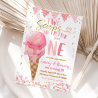 Pink Summer Two Scoops Ice Cream 2e Anniversaire