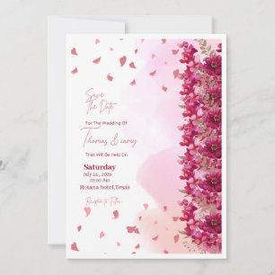 Invitation Pink weeding