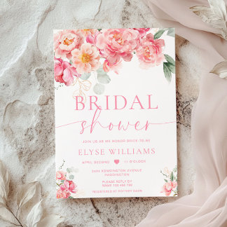 Invitation Piper Peony Floral Bridal Shower