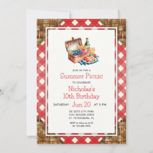 Invitation Pique-nique d'été