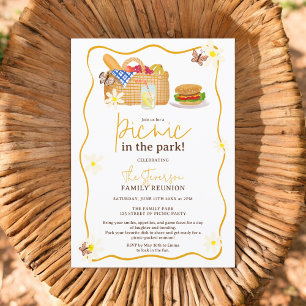 Invitation Pique-nique d'été dans la réunion familiale du par