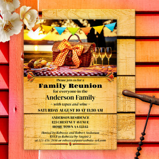Invitation Pique-nique d'été Famille Réunion