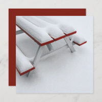 pique-nique sous la neige