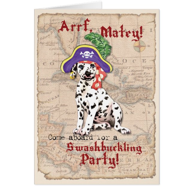 Invitation Pirate Dalmatienne (Devant)