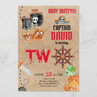 Pirate deuxième anniversaire garçon 2e fête d'anni