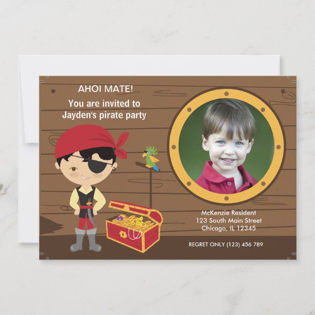 Invitation Pirate les (Devant)