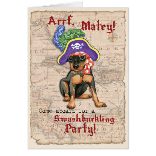 Invitation Pirate Pinscher Miniature