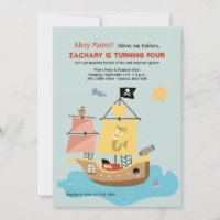 Invitation Pirate Ship 2