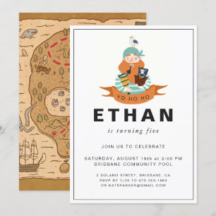 Invitation Pirate Theme Birthday Party