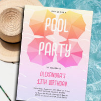 Piscine Anniversaire Pink Parapluies Cool Ado Twee