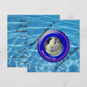 Invitation Piscine cobaye