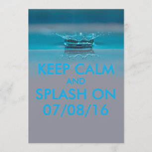 Invitation Piscine d'été ou fête de plage
