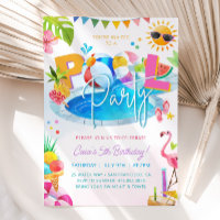 PISCINE Fête Anniversaire Fille Anniversaire Fête 