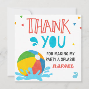 Invitation Piscine Fête Anniversaire Garçon fille