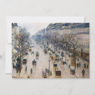Invitation Pissarro - Boulevard Montmartre, Matin d'hiver