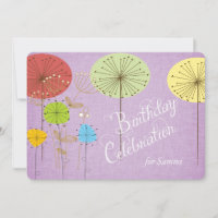 Pissenlits sur l'invitation de toile