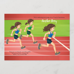 Invitation Piste et terrain pour filles