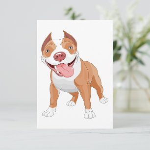 Invitation Pit Bull Sourire Heureux